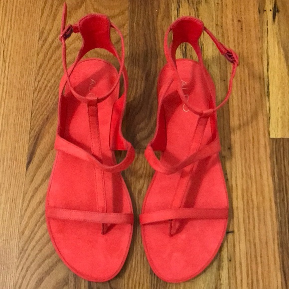 red sandals aldo
